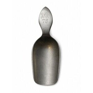 Vintage Stieff Pewter Scoop 4 3/4” HH 75 Engraved Utensil Mini Serving Spoon